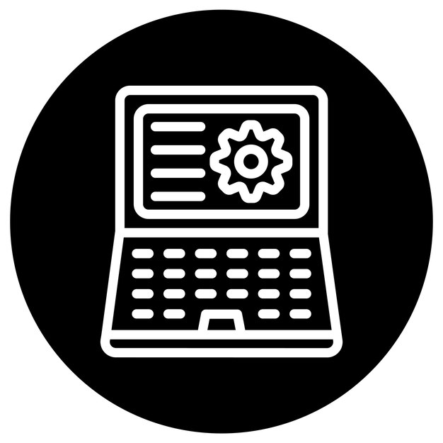 Ilustración del diseño del icono vectorial de gestión de la información