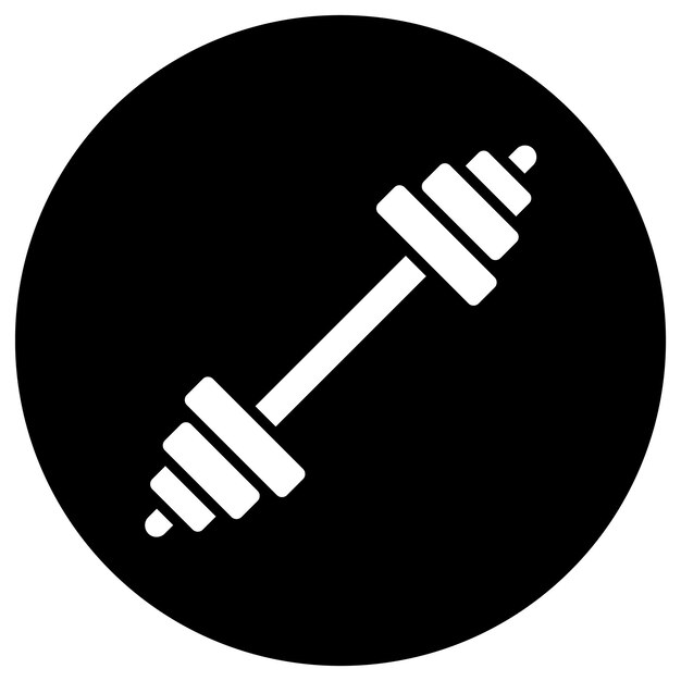Ilustración del diseño del icono vectorial del gimnasio