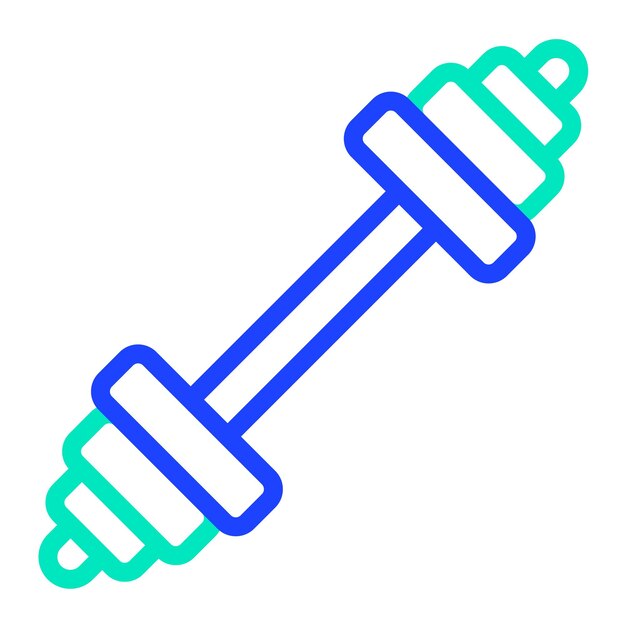 Ilustración del diseño del icono vectorial del gimnasio