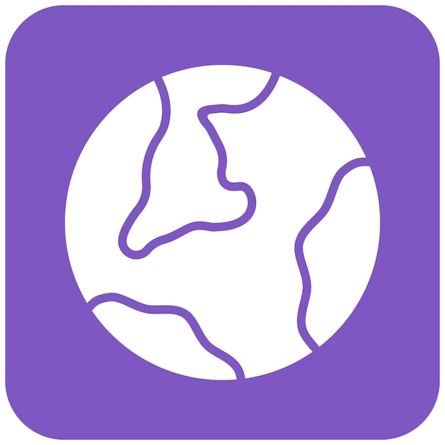 Ilustración del diseño del icono vectorial del globo