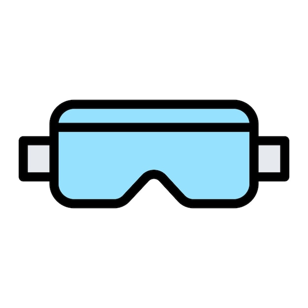 Ilustración del diseño del icono vectorial de Goggle