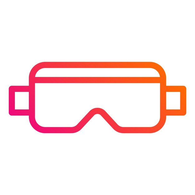 Ilustración del diseño del icono vectorial de Goggle