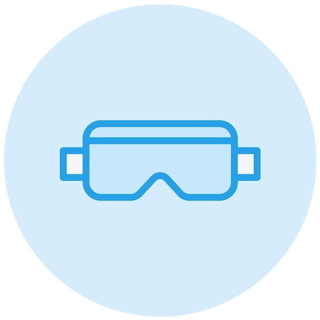 Ilustración del diseño del icono vectorial de Goggle