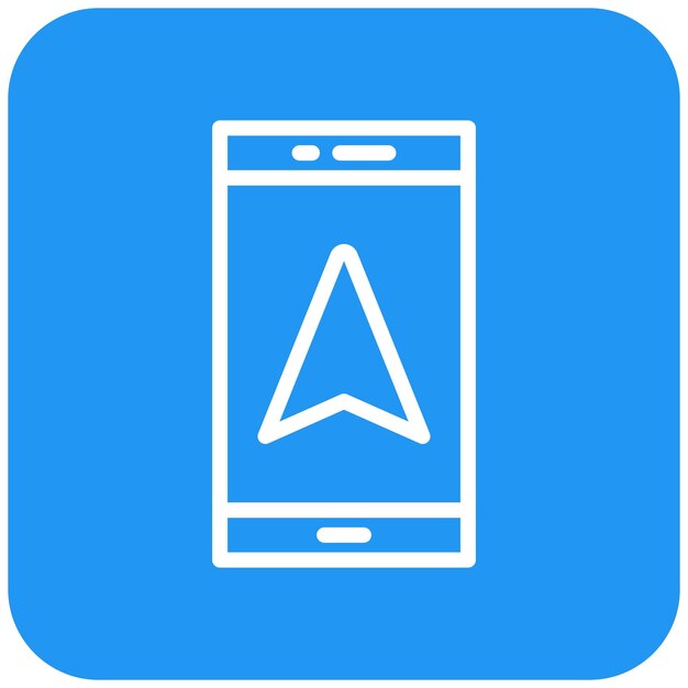 Ilustración del diseño del icono vectorial de GPS