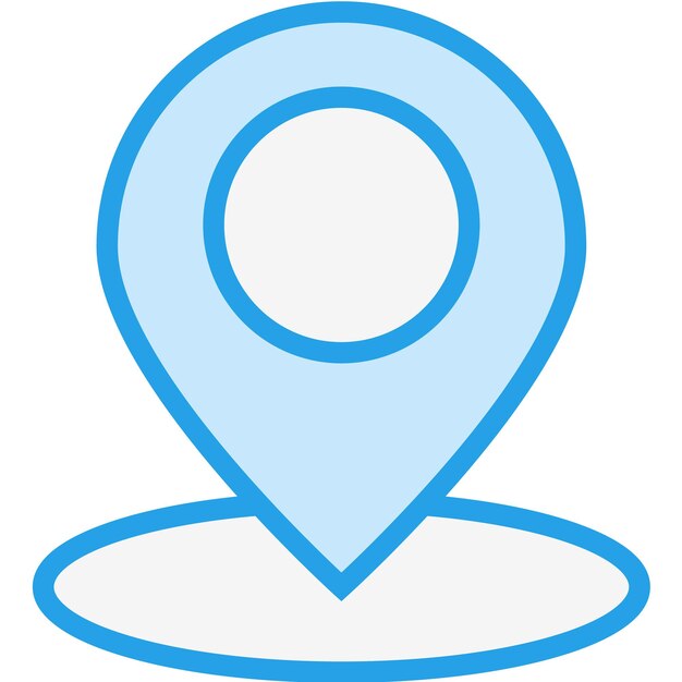 Ilustración del diseño del icono vectorial de GPS