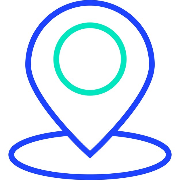 Ilustración del diseño del icono vectorial de GPS