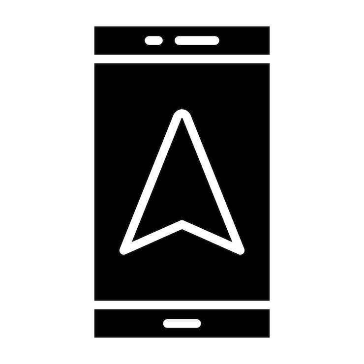 Vector ilustración del diseño del icono vectorial de gps