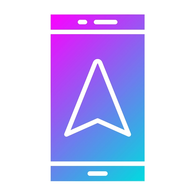 Ilustración del diseño del icono vectorial de GPS