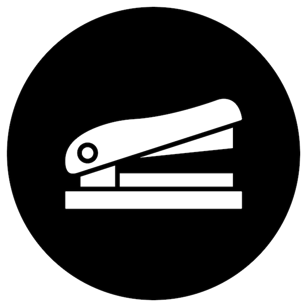 Ilustración del diseño del icono vectorial de la grapadora