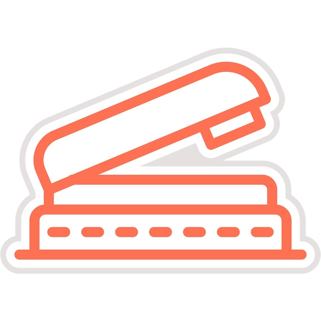 Ilustración del diseño del icono vectorial de la grapadora