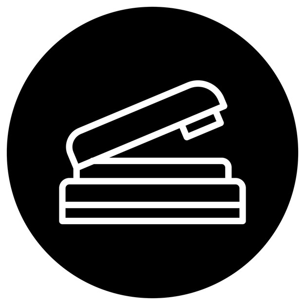 Ilustración del diseño del icono vectorial de la grapadora