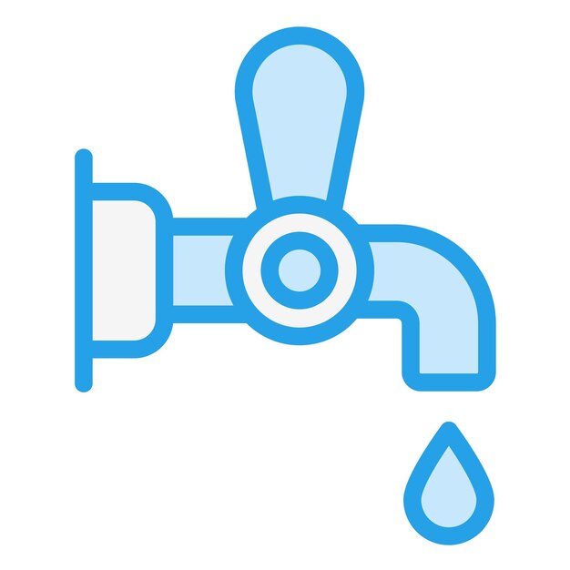 Ilustración del diseño del icono vectorial del grifo