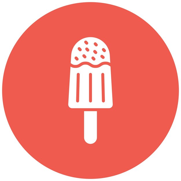 Ilustración del diseño del icono vectorial del helado