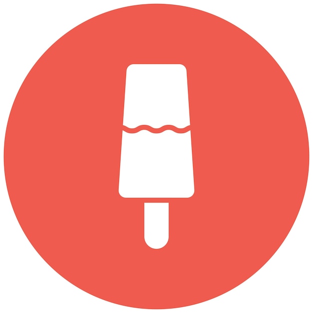 Ilustración del diseño del icono vectorial del helado