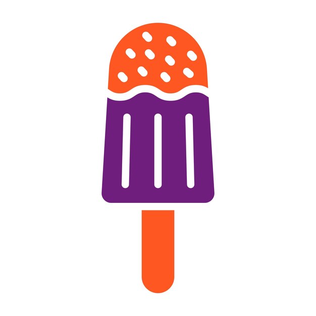 Ilustración del diseño del icono vectorial del helado