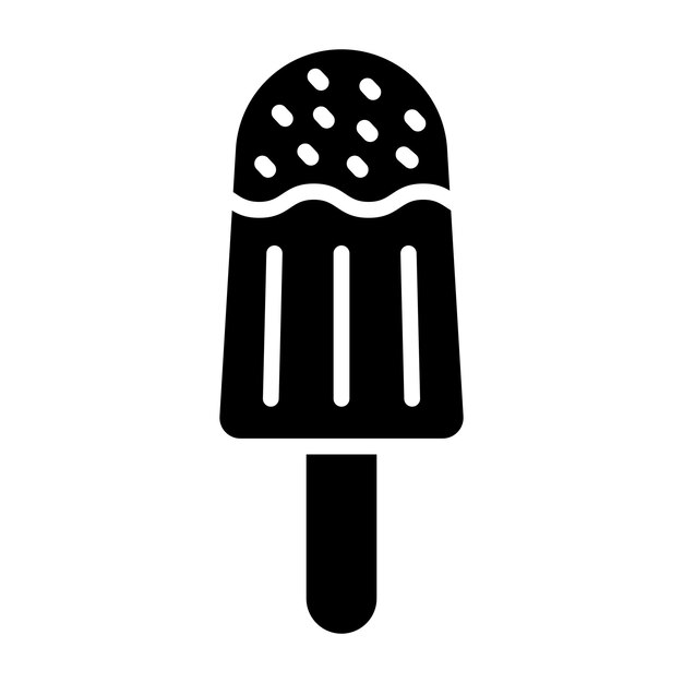 Ilustración del diseño del icono vectorial del helado