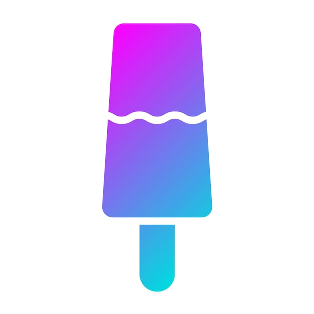 Ilustración del diseño del icono vectorial del helado