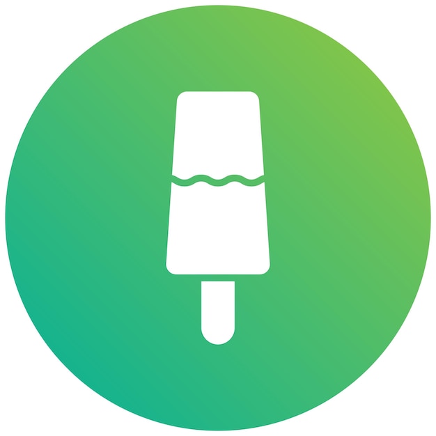 Ilustración del diseño del icono vectorial del helado
