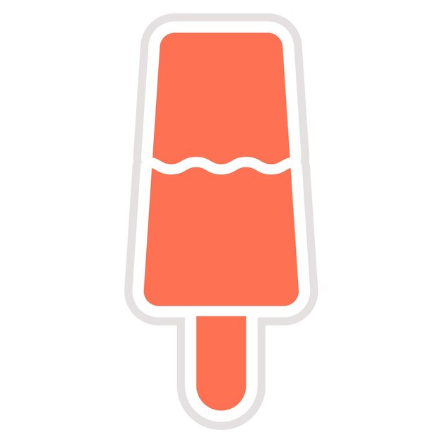 Ilustración del diseño del icono vectorial del helado