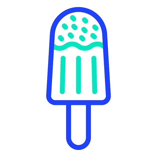 Ilustración del diseño del icono vectorial del helado