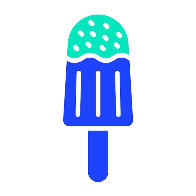 Ilustración del diseño del icono vectorial del helado