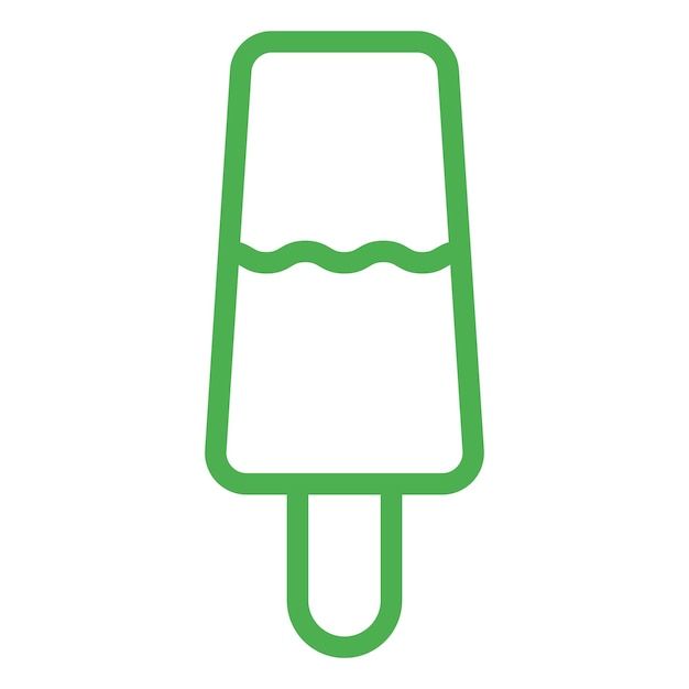 Ilustración del diseño del icono vectorial del helado