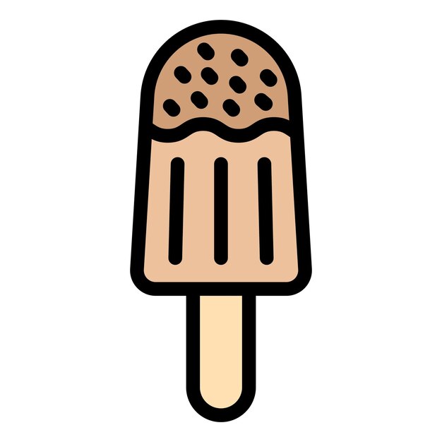 Ilustración del diseño del icono vectorial del helado
