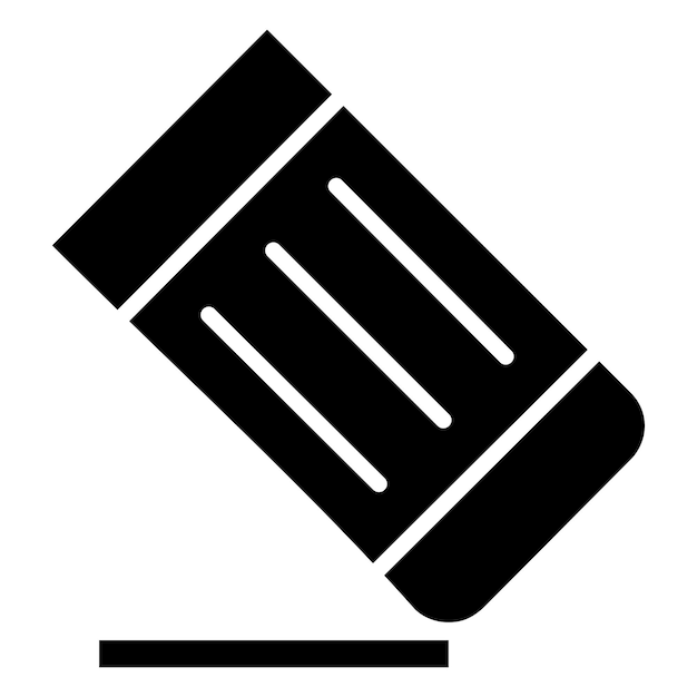 Ilustración del diseño del icono vectorial de la herramienta de borrado