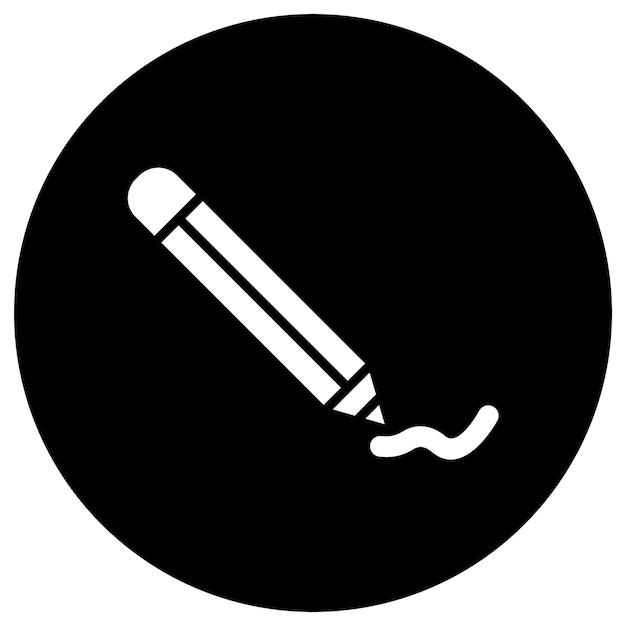 Ilustración del diseño del icono vectorial de la herramienta de lápiz