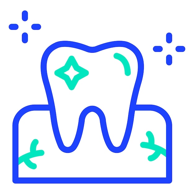Ilustración del diseño del icono vectorial de higiene dental