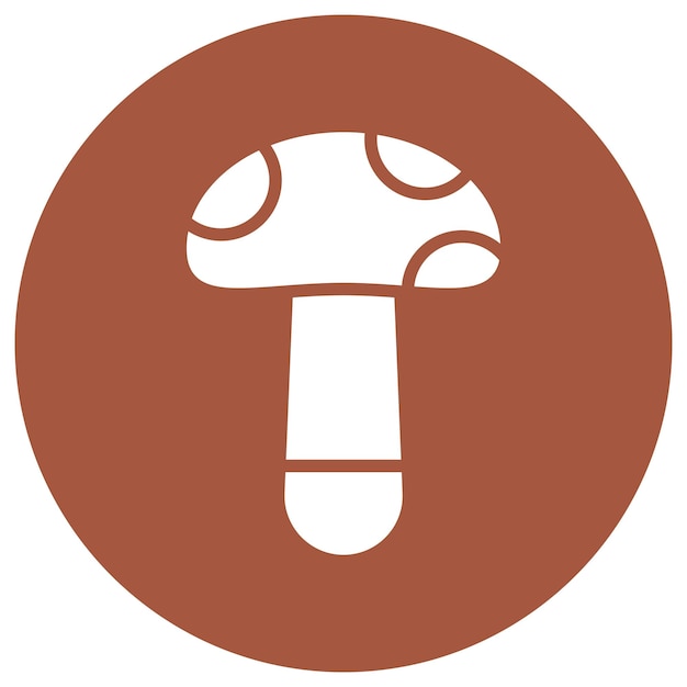 Ilustración del diseño del icono vectorial del hongo