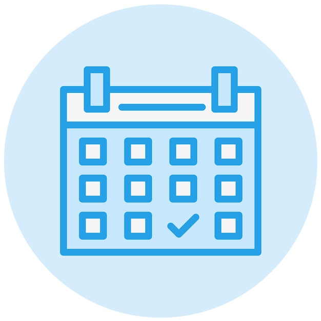 Ilustración del diseño del icono vectorial del horario