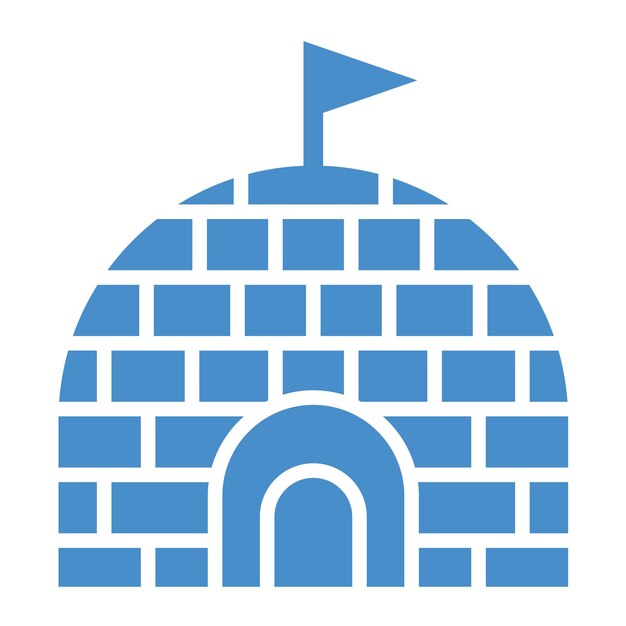 Ilustración del diseño del icono vectorial de Igloo