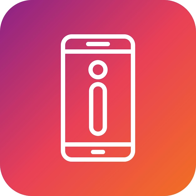 Ilustración del diseño del icono vectorial de información