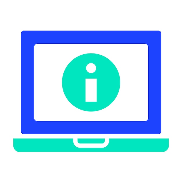 Ilustración del diseño del icono vectorial de información