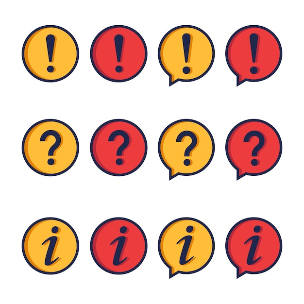 Ilustración del diseño del icono vectorial de información