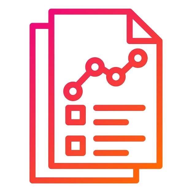 Ilustración del diseño del icono vectorial del informe