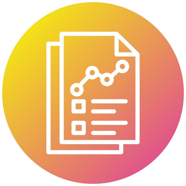 Ilustración del diseño del icono vectorial del informe