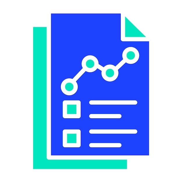 Ilustración del diseño del icono vectorial del informe
