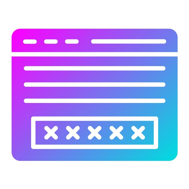 Ilustración del diseño del icono vectorial de inicio de sesión