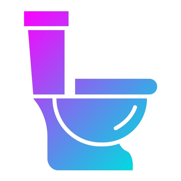 Ilustración del diseño del icono vectorial del inodoro