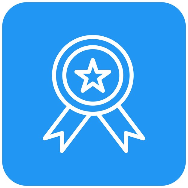 Ilustración del diseño del icono vectorial de la insignia