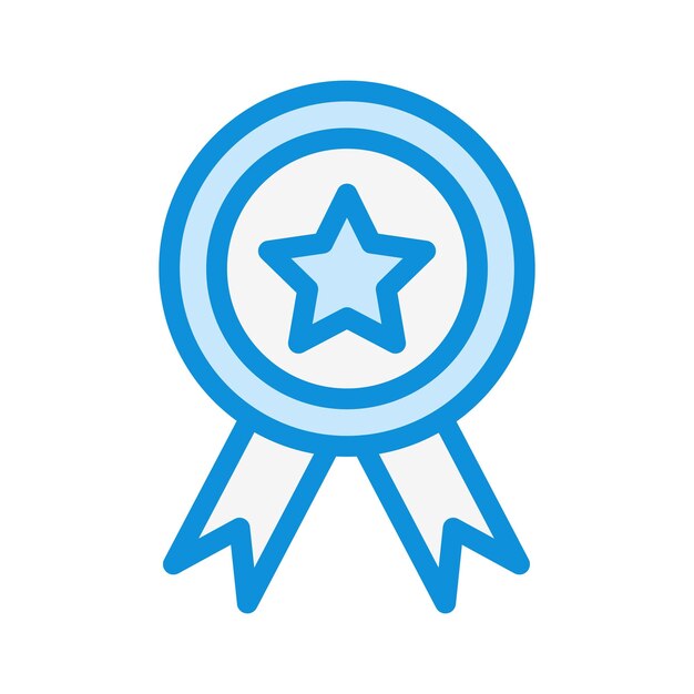 Ilustración del diseño del icono vectorial de la insignia