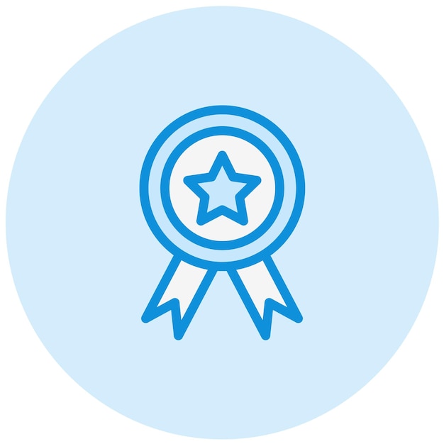 Ilustración del diseño del icono vectorial de la insignia