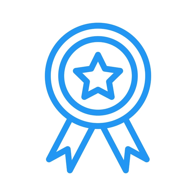 Ilustración del diseño del icono vectorial de la insignia