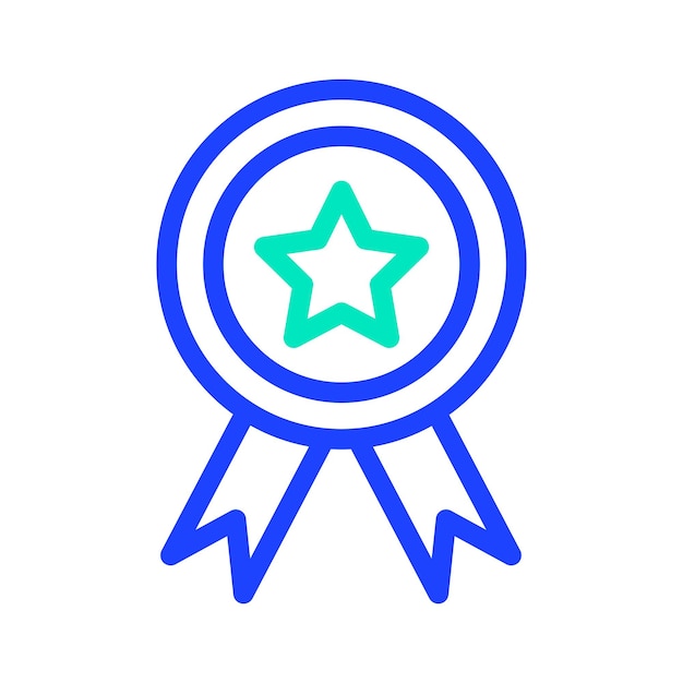 Ilustración del diseño del icono vectorial de la insignia