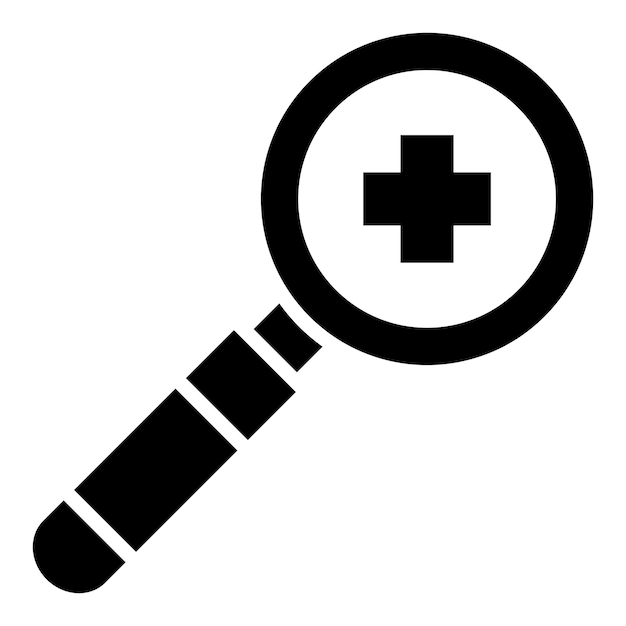 Ilustración del diseño del icono vectorial de investigación