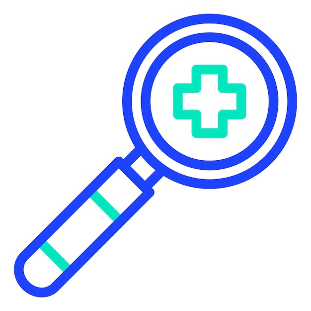 Ilustración del diseño del icono vectorial de investigación