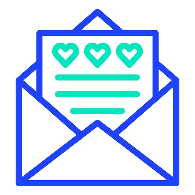 Ilustración del diseño del icono vectorial de invitación