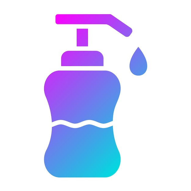Ilustración del diseño del icono vectorial del jabón líquido